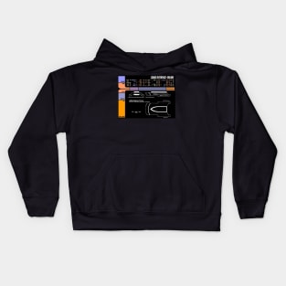 Computer Readout Showing Aqua Shuttle Kids Hoodie